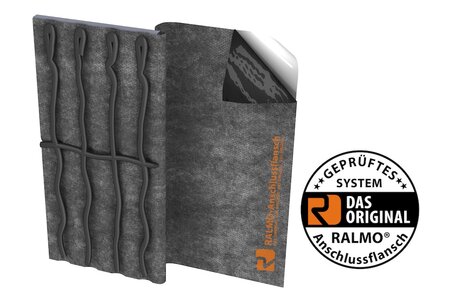 RALMO®-Anschlussflansch einteilig mit 4 Hohlkehlen - BITUMEN