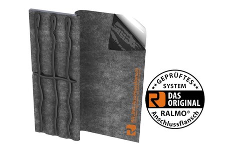 RALMO®-Anschlussflansch einteilig mit 3 Hohlkehlen - BITUMEN